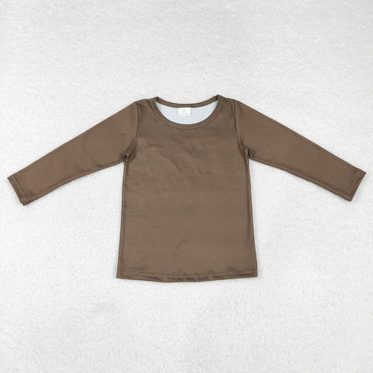 Baby Kids Toddler Long Sleeve Cotton Dark Green Shirt Tops