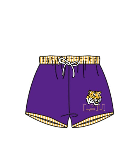 ( Moq 5 Each Style ) Baby Boys Girls Kids Team Sibling Purple Jumpsuits Sets Swimsuits