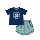 ( Moq 5 Each Style ) Baby Boys Girls Kids Team Sibling Green Stripes Rompers Sets