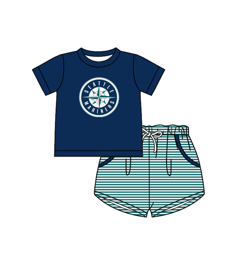 ( Moq 5 Each Style ) Baby Boys Girls Kids Team Sibling Green Stripes Rompers Sets