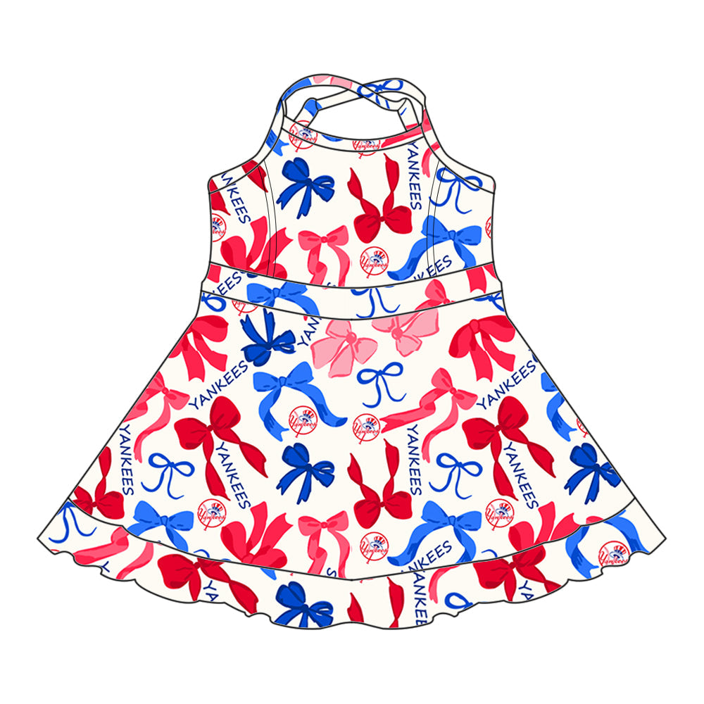 ( Moq 5 each style ) Baby Girl Team Bows Sibling Dress Set 5.16