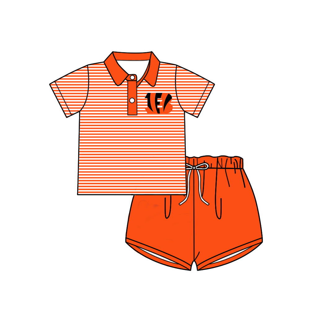 ( Moq 5 each style ) Baby Boy Girl Toddler B Team Bows Sibling Dress Set