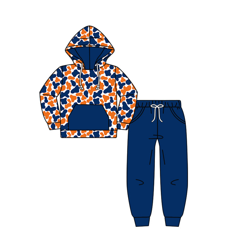 ( Moq 5 each style ) Baby Boy Girl Team Camo Sibling Long Sleeves Set 8.8