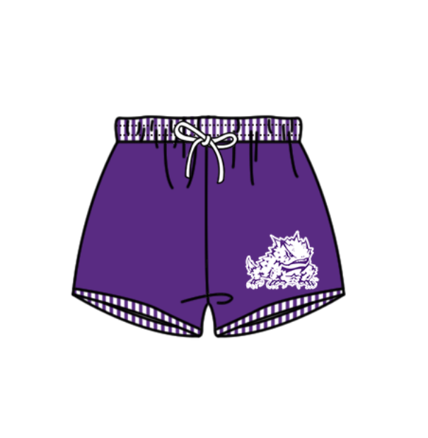 ( Moq 5 Each Style ) Baby Boys Girls Kids Team Sibling Jumpsuits Purple Sets Swimsuits