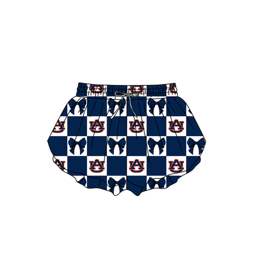 ( Moq 5 Each Style ) Kids Girls Adult Women AU Bows Plaid Team Shorts Sibling Mom and Me Yoga Clothes