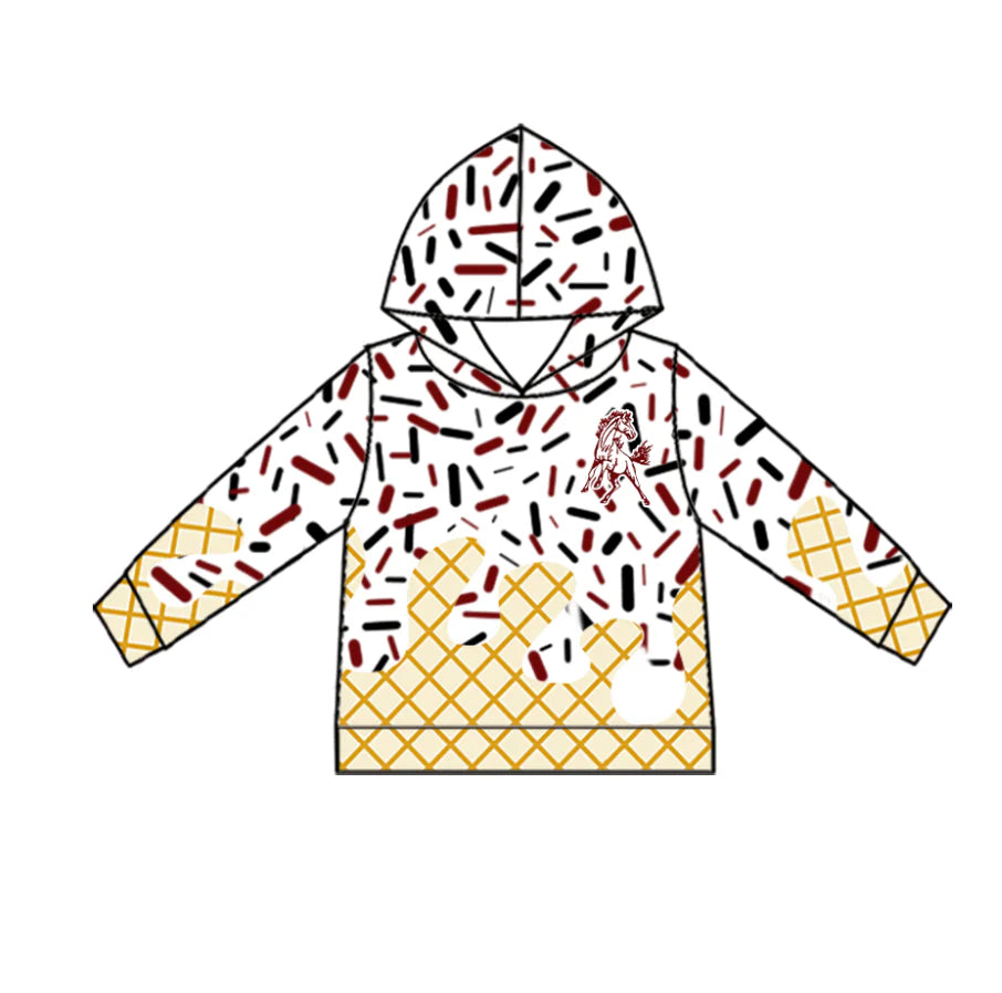 ( Moq 5 each style ) Baby Boy Team Sibling Horse Drip Shorts Shirt 7.22