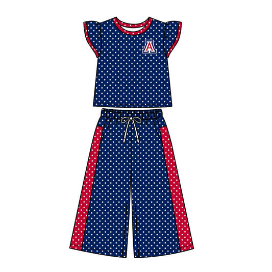 ( Moq 5 ) Baby Girls Kids Short Sleeves Shirt Pants Team Set Clothes