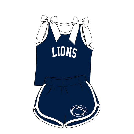 ( Moq 5 ) Sibling Baby Girls Kids Sleeveless Bows Shirt Shorts Team Set Clothes
