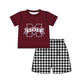 ( Moq 5 Each Style ) Baby Boys Girls Kids Plaid Team Sibling Rompers Dress Sets