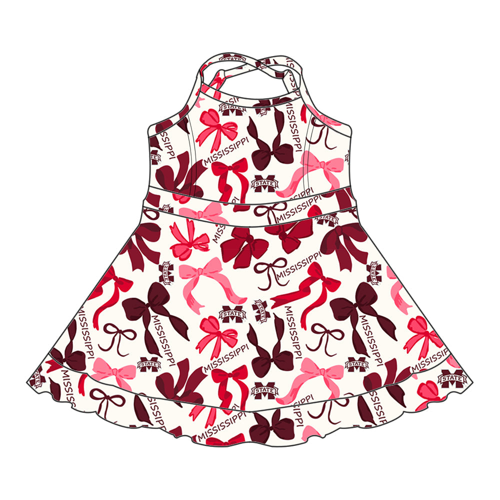 ( Moq 5 each style ) Baby Girl M Bows Sibling Dress Set 5.14