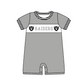 ( Moq 5 ) Baby Boys Infant Short Sleeves Team Summer Grey Romper