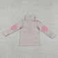 Baby Girl Long Sleeves Floral Zipper Pullover Shirt Tops RTS