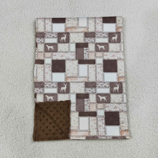 Baby Boys Kids Deer Dogs Camo Blanket RTS