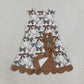 Baby Girls Kids Deer Bows Yoga Active Scallop Dress Hunting Clothes RTS