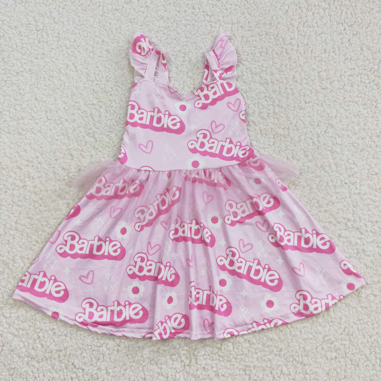 GSD0463 Summer Baby Girl Pink Sleeveless Doll Dress