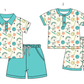 ( Moq 5 Each Style ) Sibling Baby Boys Short Sleeves Back to School Shirts Shorts Summer Sets