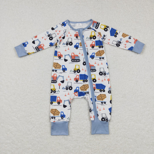 LR0725 Baby Boy Long Sleeves One Piece Construction Romper