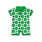 ( Moq 5 Each Style ) Baby Boys Girls Toddler Bows Team Sibling Shorts Dress Shirt Set Summer Green Clothes