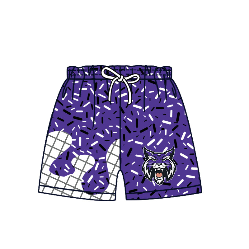 ( Moq 5 Each Style ) Baby Boys Girls Toddler Sibling Purple Shorts Shirts Set Team Drip Sprinkles Clothes