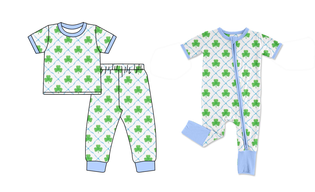 Baby Boy St Patrick Sibling Matching Romper Dress Clothes Set ( Moq 5 Each Design )