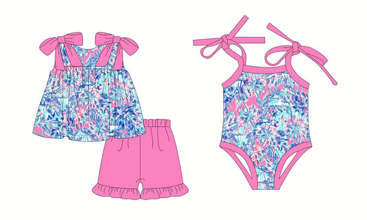 Baby Girl Straps Summer Sibling Romper Set ( Moq 5 Each Style ) 3.13