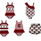 ( Moq 5 Each Style ) Baby Boys Girls Chicken Stripes Sibling Team Sets Swimsuits Clothes