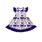 ( Moq 5 each style ) Baby Girl Toddler W Team Bows Sibling Dress Set 6.25