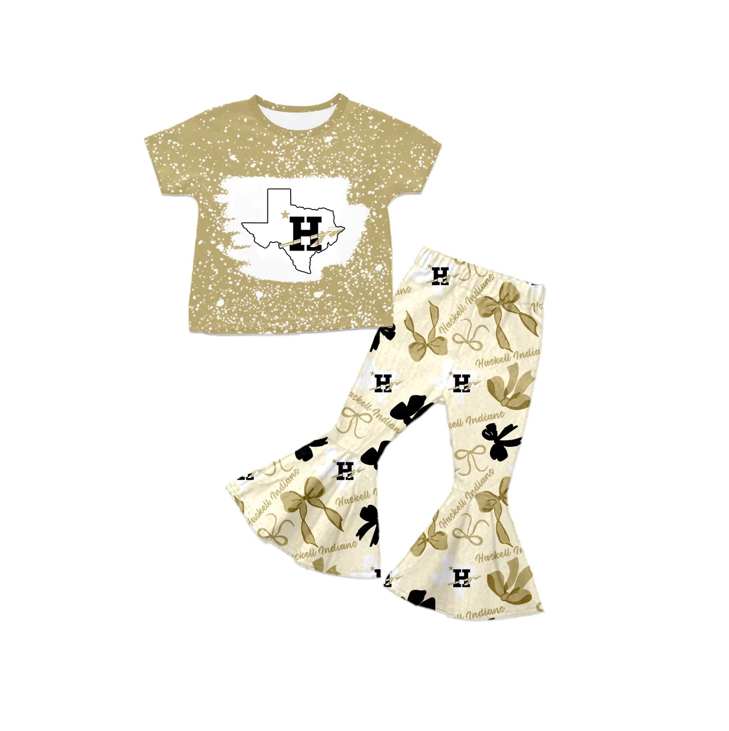 ( Moq 5 each style ) Baby Girl H Team Sibling Bows Dress Set 7.21