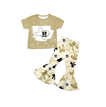 ( Moq 5 each style ) Baby Girl H Team Sibling Bows Dress Set 7.21