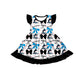 ( Moq 5 each style ) Baby Boy Girl Toddler Team Cats Bows Sibling Shirt Dress Set 6.21