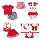 ( Moq 5 Each Style ) Baby Boys Girls Toddler Red Plaid Sibling Shorts Sets Team Clothing