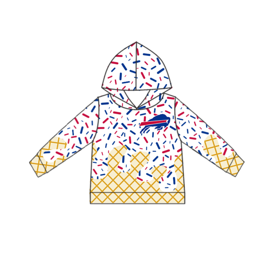 Baby Kids Toddler Kids Toddler Cow Team Hoodie Pullover Shirt ( Moq 5 )