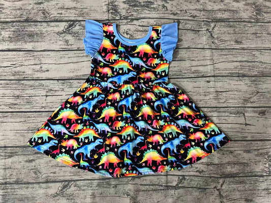 No moq Pre-order GSD0516 Baby Girl Dinosaurs Dress