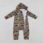Baby Boys Infant Long Sleeves Camo Zipper Hoodie Southern Romper RTS