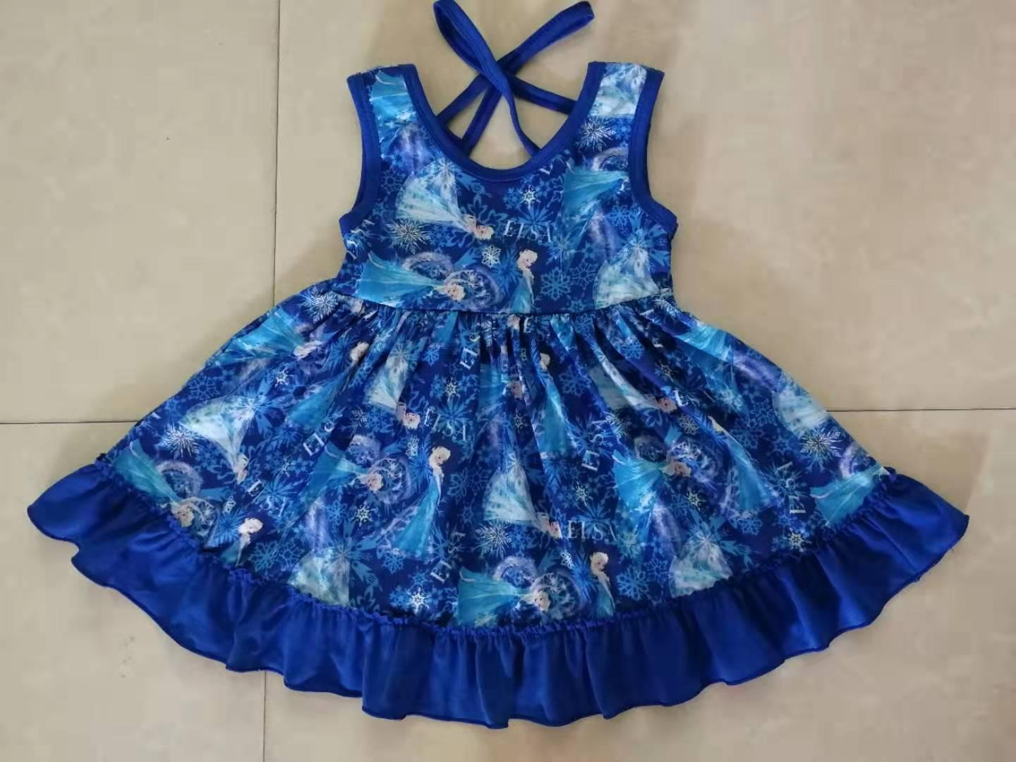 Moq 3 Pre-order GSD0958 Baby Girl Sleeveless Princess Dress