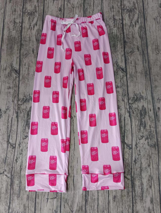 Adult Women Pink Pajamas Pants Moq 5