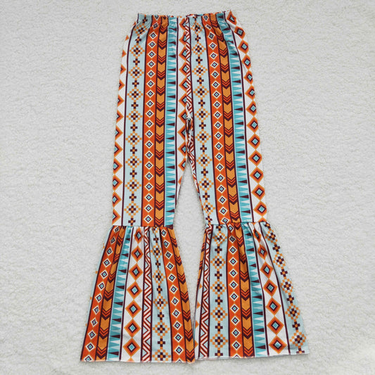 P0173 Adult Women Aztec Western Bell Pants