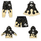 ( Moq 5 each style ) Baby Boy Girl H Team Sibling Black Dress Shirt Shorts Pants 7.1