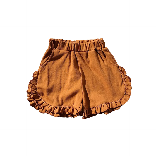 Moq 3 Pre-order SS0237 Baby Girl Cotton ruffle Shorts