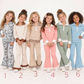 (Moq 5 ) Preorder Baby Girls Kids Long Sleeves Zipper Shirts Pants Sets Clothes RTS