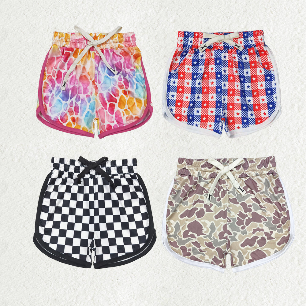 Baby Girl Toddler Camo Plaid Shorts Bottoms Sibling Clothes RTS
