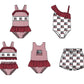( Moq 5 Each Style ) Baby Boys Girls Elephant Sibling Team Sets Swimsuits Football Clothes