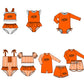 ( Moq 5 Each Style ) Baby Boys Girls Kids Team Sibling Jumpsuits Sets Swimsuits