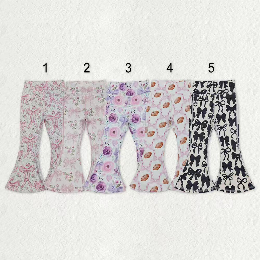 Sibling Baby Girls Kids Yoga Active Bell Bottom Pants RTS