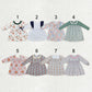 Sibling Baby Girls Kids Long Sleeves Flowers Knee Length Dresses RTS