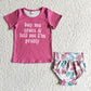 Promotion Baby Girl Summer Pink Shirt Shoes Shorts Bummies Outfit