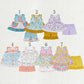 Baby Girl Sleeveless Flower Pockets Tunic Ruffle Shorts Set Sibling Clothes RTS