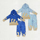 Sibling Baby Boys Sprinkles Drips Hoodie Shirt Pants Yoga Blue Clothes Team Set RTS