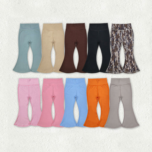 Sibling Baby Girls Kids Yoga Active Bell Bottom Pants RTS