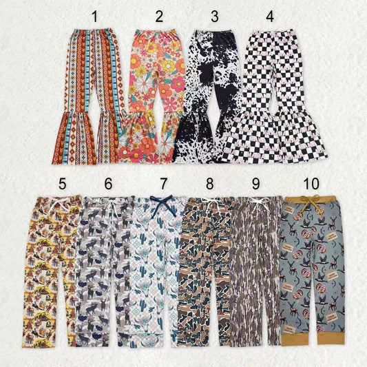 Sibling Adult Western Print Camo Pants Bottom Men Women Clothes RTS